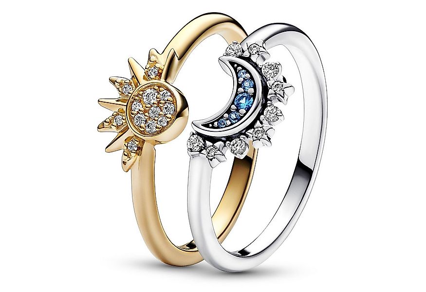 Pandora Fingerring Himmlisch Funkelnd Sonne und Mond günstig online kaufen