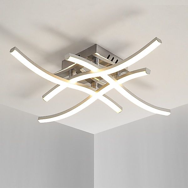 Goeco LED Deckenleuchte LED gewellter Kronleuchter, günstig online kaufen