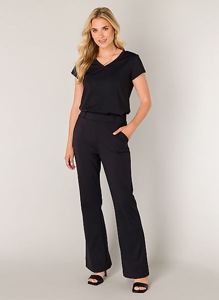 Base Level Stoffhose "Tori", mit ausgestelltem Bein und Stretch günstig online kaufen