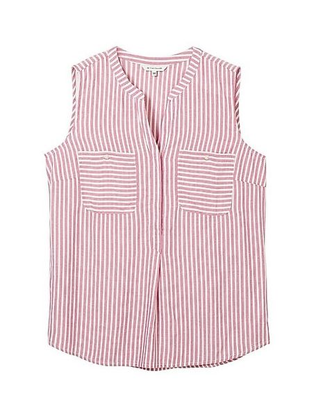 TOM TAILOR Blusenshirt striped blouse top, orchid white stripe günstig online kaufen