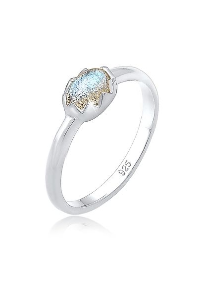 Elli Verlobungsring Labradorit Grau 925 Sterling günstig online kaufen