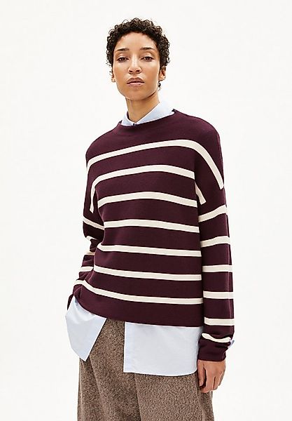Armedangels Strickpullover MERINAA STRIPES Pullover aus Bio-Baumwolle Loose günstig online kaufen