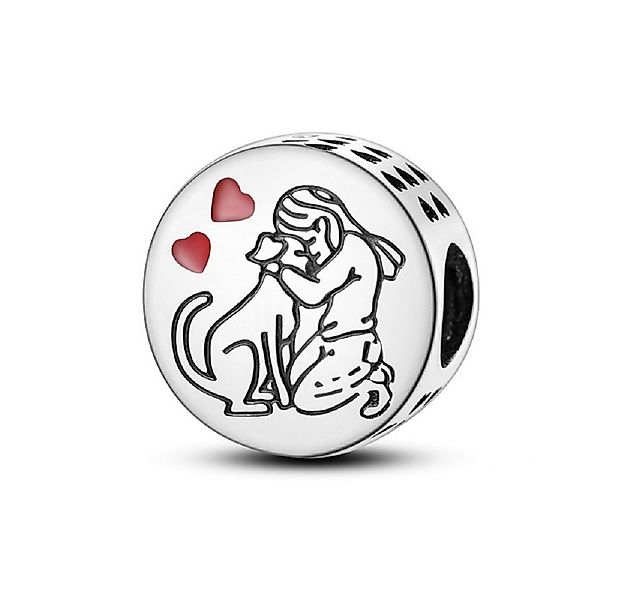 PANDACHARMS Bead Mein Hund und ich Charm für Charm Armband, 925er Sterling günstig online kaufen