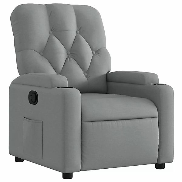 vidaXL Sessel Relaxsessel Hellgrau Stoff (1-St) günstig online kaufen