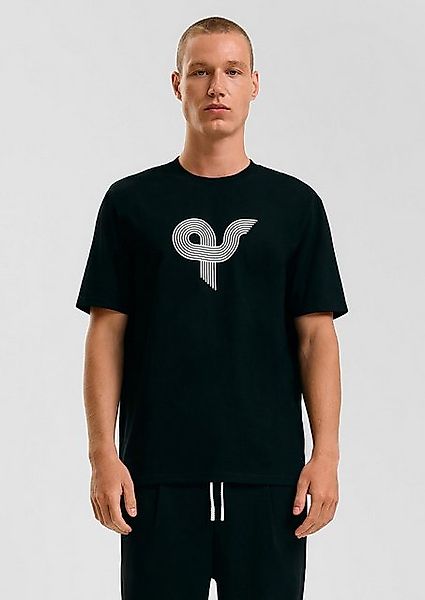 QS Kurzarmshirt STREETS Kapsel T-Shirt aus schwerer Baumwolle mit Logodruck günstig online kaufen