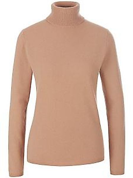 Rollkragen-Pullover aus Schurwolle und Kaschmir include braun günstig online kaufen