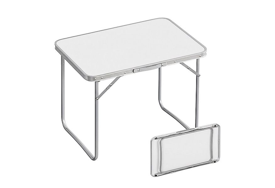 relaxdays Klapptisch Klappbarer Campingtisch, weiß günstig online kaufen