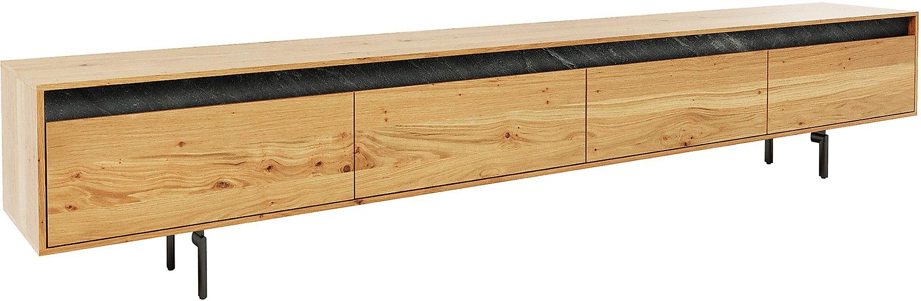 DELIFE Lowboard Stonegrace, Eiche Natur 240 günstig online kaufen