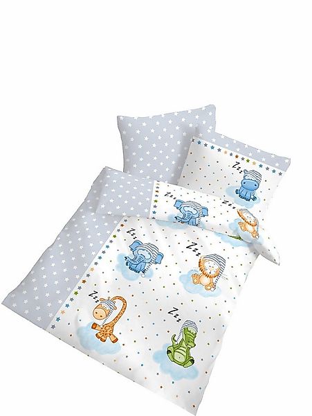 DOBNIG Babybettwäsche Renforcé Kinderbettwäsche 2tlg. 100x135 cm schlafende günstig online kaufen