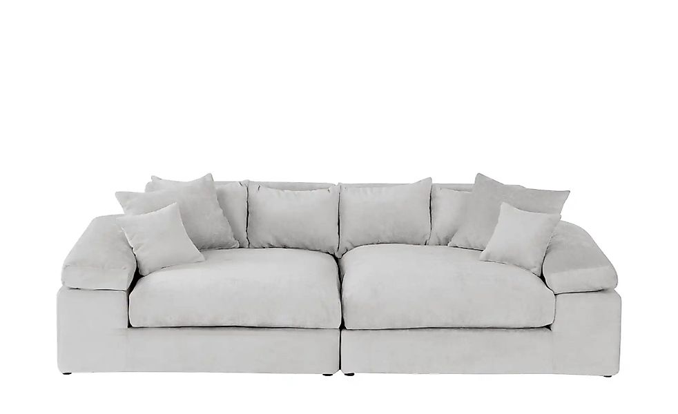 smart Big Sofa im modernem Cord Lianea ¦ grau ¦ Maße (cm): B: 260 H: 86 T: günstig online kaufen