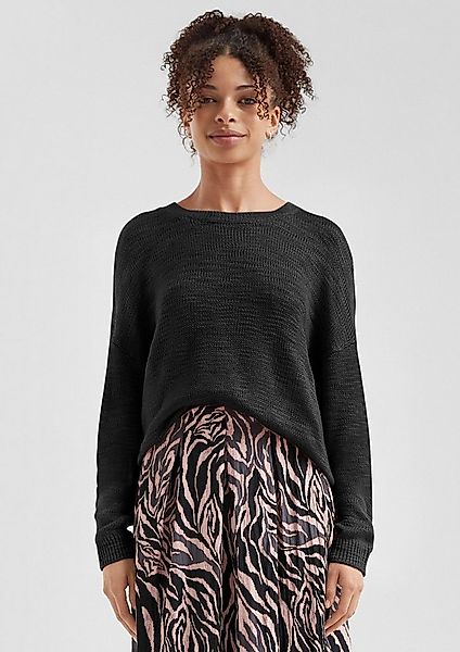 QS Longpullover Strickpullover Strickpullover mit Strukturmuster günstig online kaufen