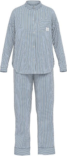 TOM TAILOR Pyjama "Positivism", (2 tlg.), Streifendesign, Langarm, lange Ho günstig online kaufen
