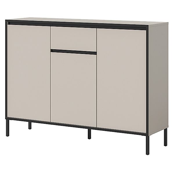 Inn.Furn Sideboard 136 cm in Kaschmir und Schwarz Torello günstig online kaufen