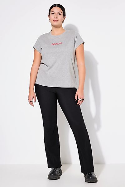 Studio Untold Schlupfhose Schlaghose Rippjersey Elastikbund günstig online kaufen