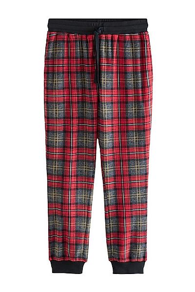 Next Pyjamahose Thermofleece-Schlafanzughose mit Bündchen + Karos (1-tlg) günstig online kaufen