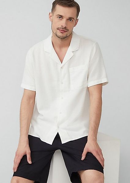 s.Oliver Kurzarmhemd Resort Fit: Strukturiertes Kurzarm-Hemd mit Brusttasch günstig online kaufen