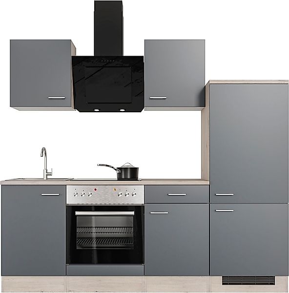 Flex-Well Küchenzeile "Morena", mit E-Geräten, Breite 220 cm, in vielen Far günstig online kaufen