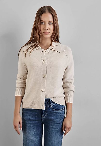 STREET ONE Cardigan, mit Materialmix günstig online kaufen