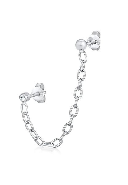 Elli Paar Ohrstecker Kette Piercing Kristall günstig online kaufen