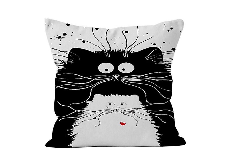 maDDma Dekokissen 1 Kissenhülle Katzenfreund, Motiv Katze 4 günstig online kaufen