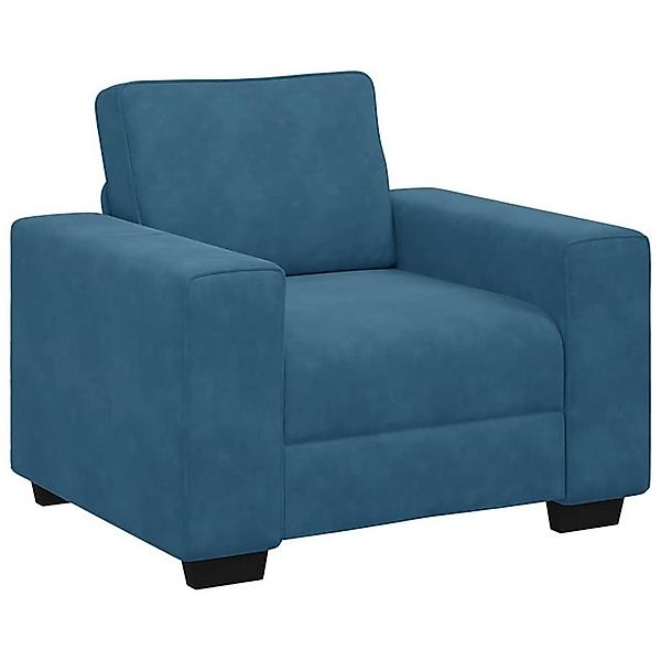 vidaXL Sofa Sessel Blau 60 cm Samt günstig online kaufen