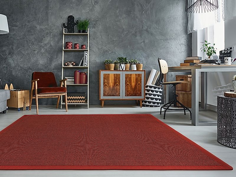 Dekowe Sisalteppich "Mara S2 mit Bordüre" rechteckig 5 mm Höhe Flachgewebe, günstig online kaufen