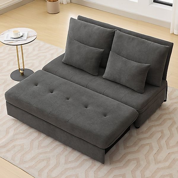 Merax Schlafsofa Klappbares Doppelsofa aus Chenille günstig online kaufen