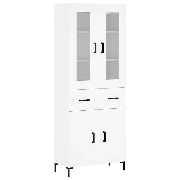 vidaXL Highboard Weiß 69,5x34x180 cm Holzwerkstoff 3198529 günstig online kaufen