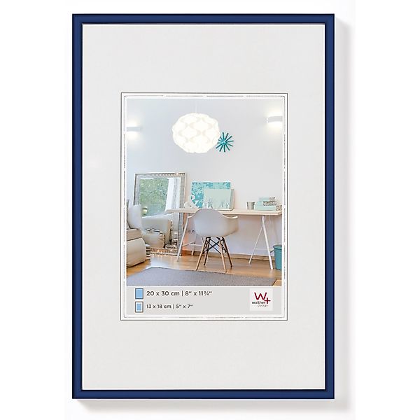 walther design New Lifestyle Kunststoff Bilderrahmen 30x40 cm Blau KV040L günstig online kaufen