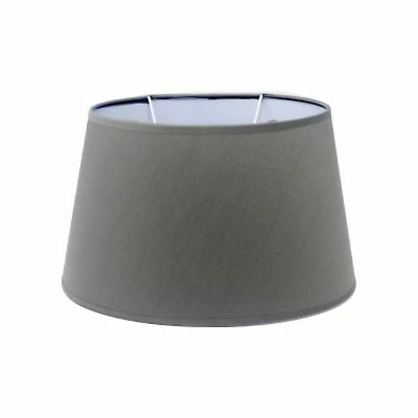 B & S Lampenschirm kleinStoff E14 / E27 Fassung Grau oval H 15 cm grau günstig online kaufen