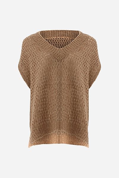 V-Ausschnitt Häkel Pullunder günstig online kaufen