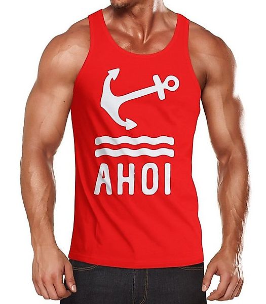 Neverless Tanktop Herren Tank-Top Anker Ahoi Neverless® mit Print günstig online kaufen