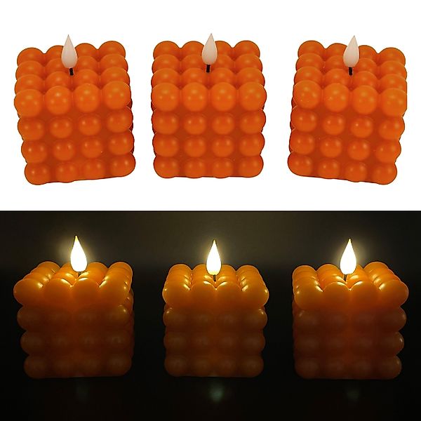 Online-Fuchs LED-Kerze 3er Set LED Bubble günstig online kaufen