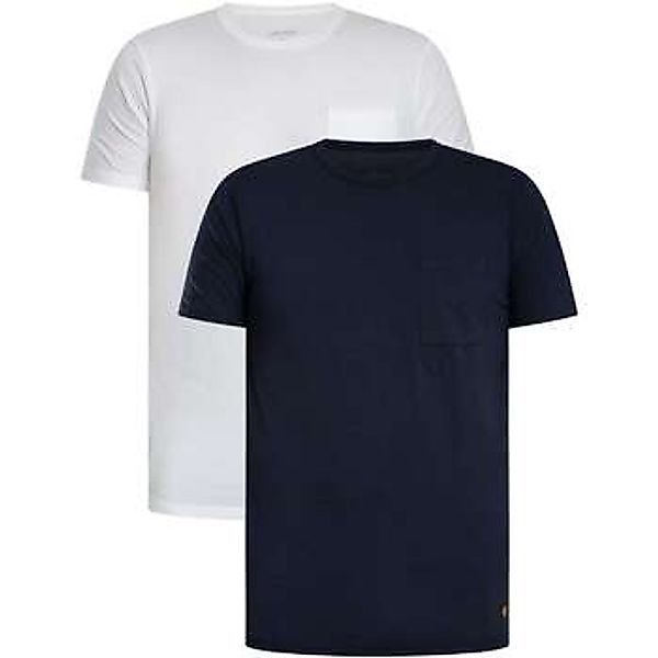 Lyle & Scott  T-Shirt 2er-Pack Basic-Lounge-T-Shirts mit Tasche günstig online kaufen