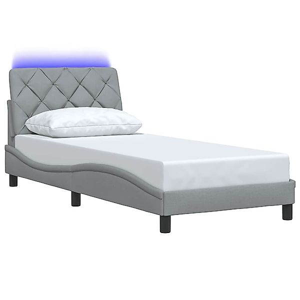 vidaXL Bett Bettgestell mit LED ohne günstig online kaufen