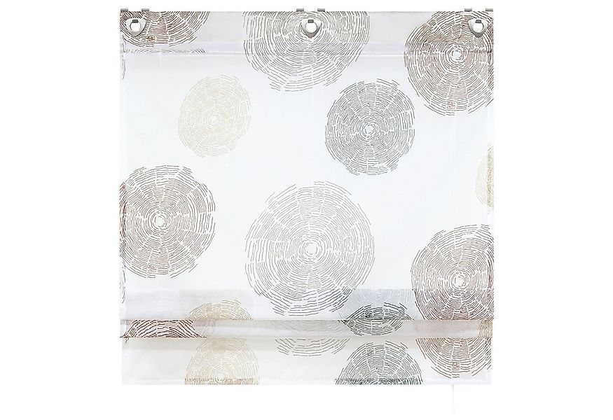 Joyswahl Raffrollo, mit Hakenaufhängung, ohne Bohren, mit Jahresring-Druck günstig online kaufen