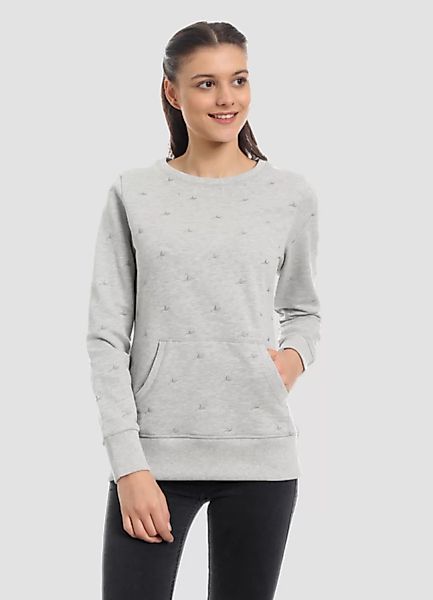 Wor-4160 Damen Allover Gestrickt Sweatshirt günstig online kaufen