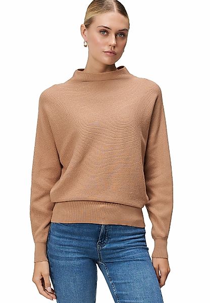 Zero Strickpullover "zero Damen Pullover strukturiert mit Stehkragen", (1 t günstig online kaufen