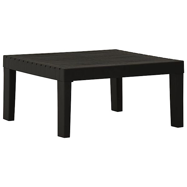vidaXL Lounge-Gartentisch Kunststoff Grau 315851 günstig online kaufen