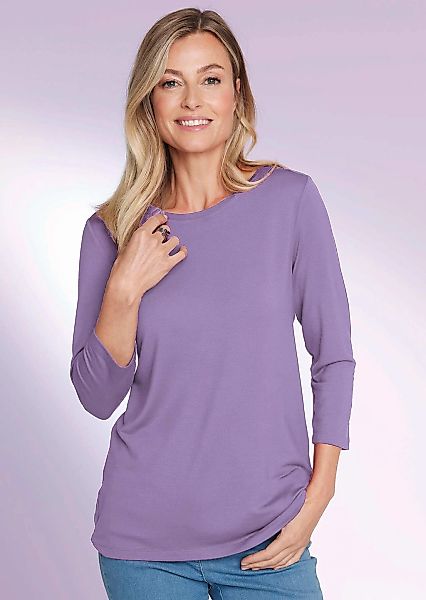 GOLDNER 3/4-Arm-Shirt "Kurzgröße Kombifreundliches Shirt mit ¾ Arm" Ohne günstig online kaufen
