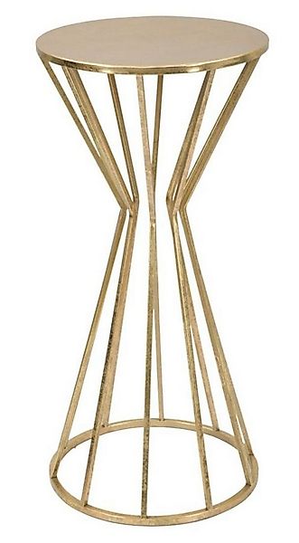Natur24 Beistelltisch Beistelltisch 80 x 38 x 38 cm Gold Metall günstig online kaufen