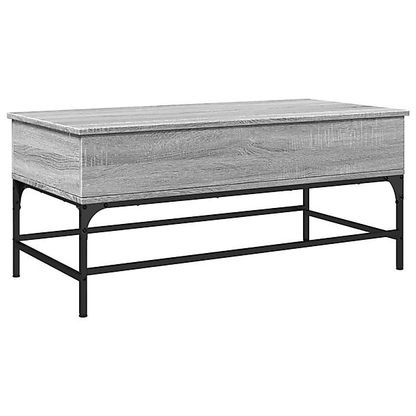 vidaXL Couchtisch Grau Sonoma 100x50x45 cm Holzwerkstoff und Metall 845399 günstig online kaufen
