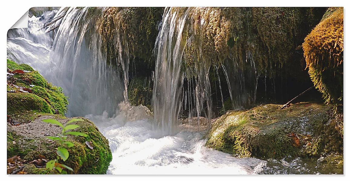 Artland Wandbild "Wasserfall", Gewässer, (1 St.), als Leinwandbild, Poster, günstig online kaufen