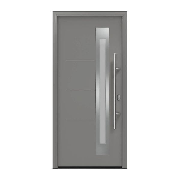 EcoStar Haustür Isopro IP 780S Graualuminium 110 cm x 210 cm DIN R günstig online kaufen