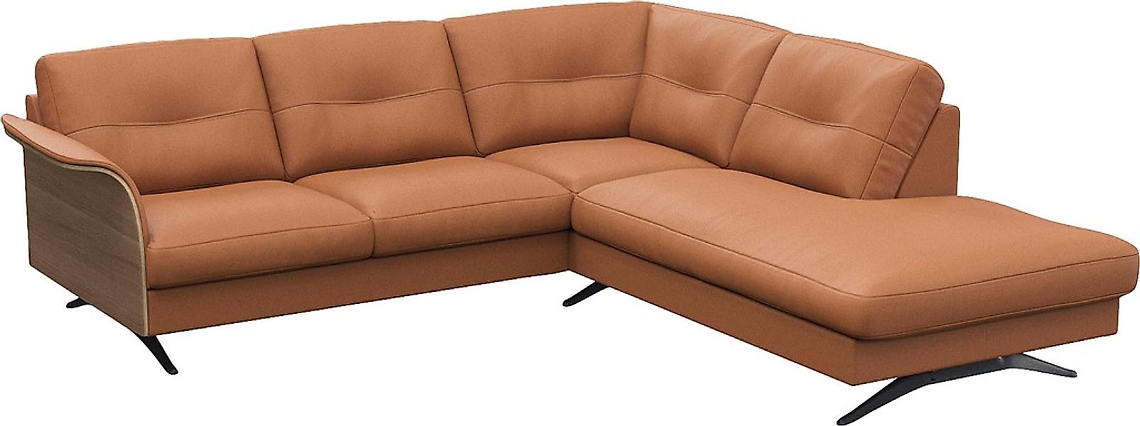 FLEXLUX Ecksofa "Glow, super bequem durch hochwertigem Sitzaufbau mit Feder günstig online kaufen