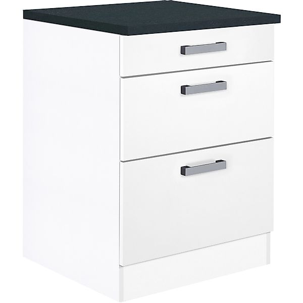 Optifit Küchen-Unterschrank mit 3 Auszügen Salo214 60 cm x 84,8 cm x 60 cm günstig online kaufen