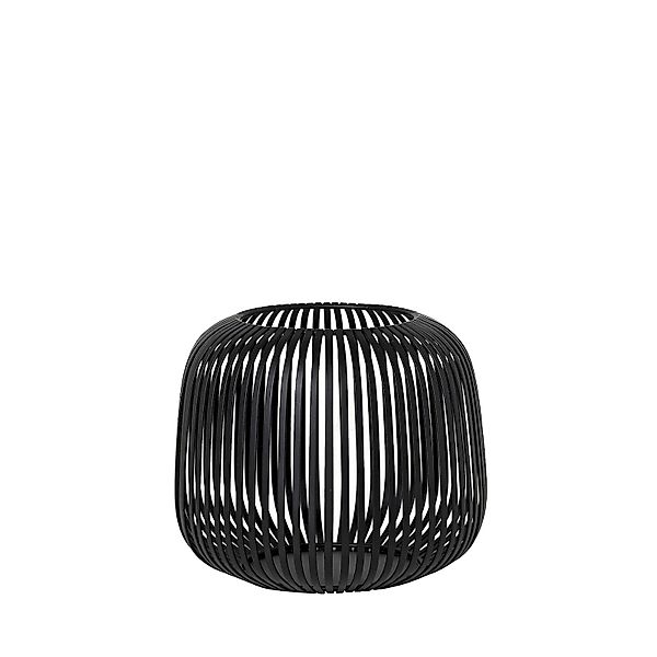 Windlicht Lito S | Ø 20,5 cm, H 17 cm Schwarz günstig online kaufen