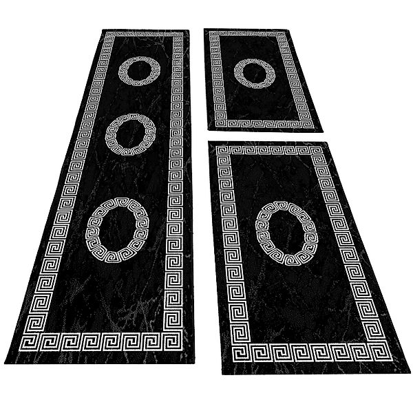 Carpettex Kurzflor-Bettumrandung Mäander-Design, Höhe 6 mm, günstig online kaufen