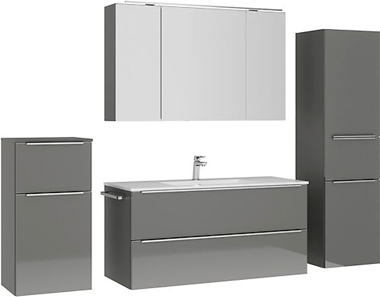nobilia® Badmöbel-Set »Levere« vormontiert, mit Soft-Close, 4 Stk. tlg. günstig online kaufen