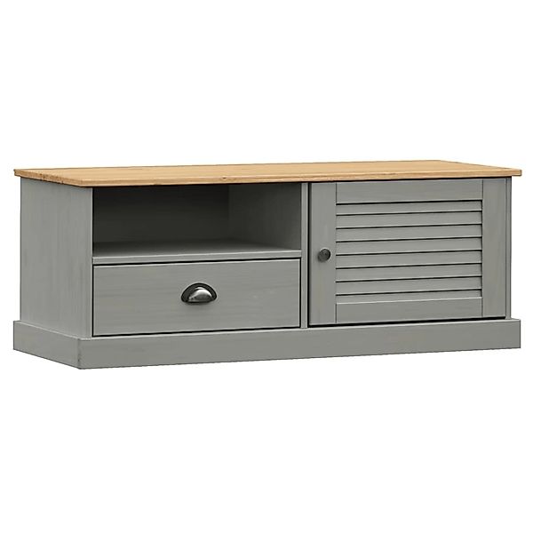 VidaXL TV-Schrank VIGO Grau 106x40x40 cm Massivholz Kiefür günstig online kaufen
